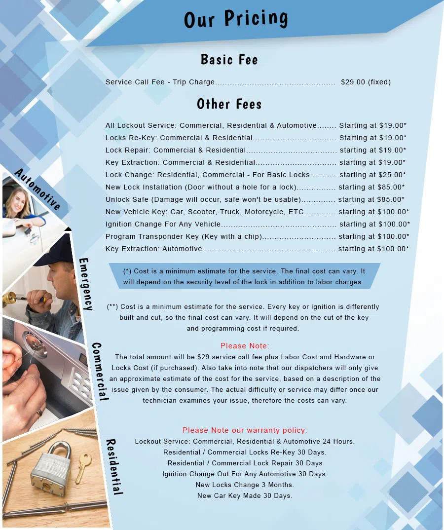 City Locksmith Services Maywood, CA 323-741-3396